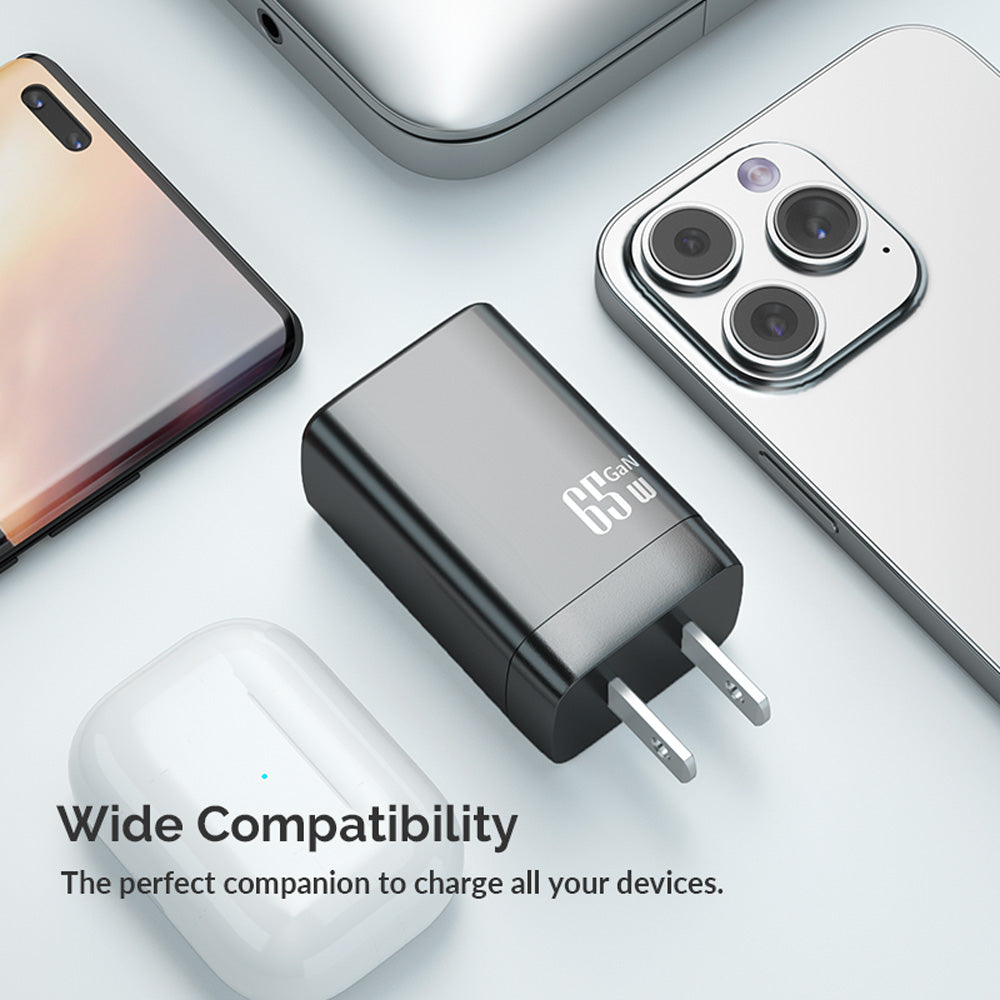 PowR 65W Dual USB GaN Charger