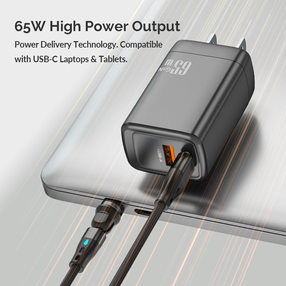 PowR 65W Dual USB GaN Charger